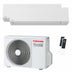 Condizionatore Toshiba SHORAI Edge White dual split 7000+7000 BTU inverter A++ wifi unità esterna 4 kW Toshiba