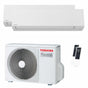 Condizionatore Toshiba SHORAI Edge White dual split 7000+7000 BTU inverter A+++ wifi unità esterna 3.3 kW Toshiba