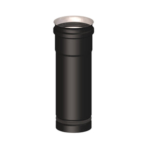 Elemento telescopico M/F diam. 80 mm per scarico fumi stufa a pellet e caldaia a pellet