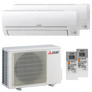 Condizionatore Mitsubishi Electric MSZ-HR dual split 9000+12000 BTU inverter A++ esterna 4,0 kW Mitsubishi Electric