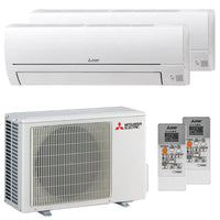 Condizionatore Mitsubishi Electric MSZ-HR dual split 9000+9000 BTU inverter A++ esterna 4,0 kW Mitsubishi Electric