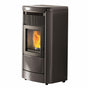Stufa a pellet EK63 MONDAY230 H - gruppo Edilkamin - 23 kW Idro WiFi Grigio Scuro EK63