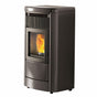Stufa a pellet EK63 MONDAY230 H - gruppo Edilkamin - 23 kW Idro WiFi Grigio Scuro