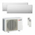 Condizionatore Mitsubishi Electric Serie BT dual split 12000+12000 BTU inverter A++ wifi unità esterna 5.3 kW Mitsubishi Electric