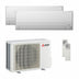 Condizionatore Mitsubishi Electric Serie BT dual split 9000+9000 BTU inverter B wifi unità esterna 3.3 kW