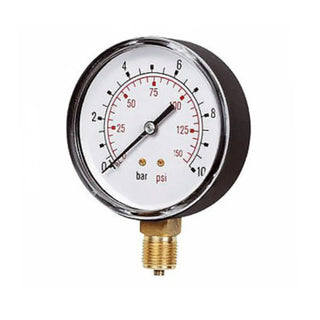 Manometro d.50 radiale laterale 0-10 bar Accessori elettropompe Climamarket