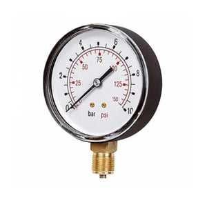 Manometro d.50 radiale laterale 0-10 bar Accessori elettropompe Climamarket
