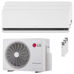 Condizionatore LG DUALCOOL Deluxe AI trial split 9000+12000+12000 BTU inverter A+++ wifi unità esterna 6.15 kW