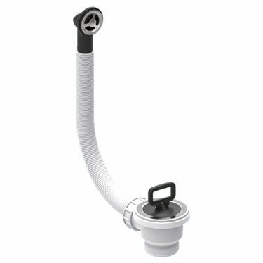Piletta Valsir per lavello 1"1/2 con tappo e troppopieno tondo
