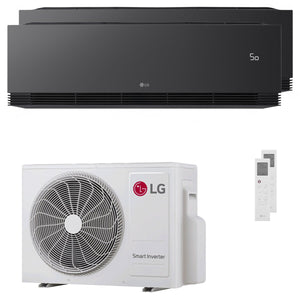 Condizionatore LG ARTCOOL Black AI dual split 12000+12000 BTU inverter A+++ wifi unità