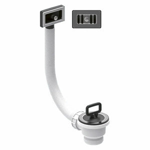 Piletta Valsir per lavello 1"1/2 con tappo e troppopieno rettangolare Valsir