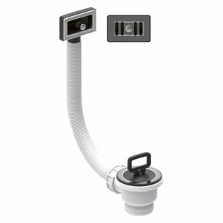 Piletta Valsir per lavello 1"1/2 con tappo e troppopieno rettangolare Valsir