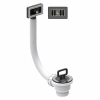 Piletta Valsir per lavello 1"1/2 con tappo e troppopieno rettangolare Valsir