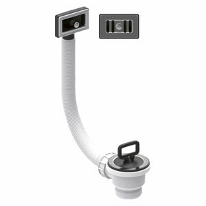 Piletta Valsir per lavello 1"1/2 con tappo e troppopieno rettangolare Valsir