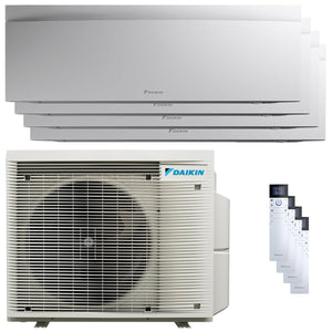 Condizionatore Daikin Emura 3 quadri split 7000+7000+7000+7000 BTU inverter A+ wifi unità esterna 6.8 kW Bianco