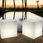 Cubo luminoso da giardino Arkema Iris SL  in resina LLDPE con pannello fotovoltaico Arkema