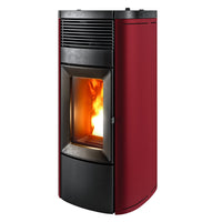 Stufa a pellet MCZ Musa Comfort Air 14 M2 14 kW aria canalizzabile bordeaux