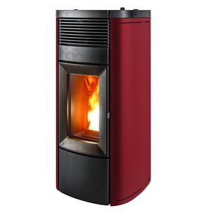 Stufa a pellet MCZ Musa Comfort Air 14 M2 14 kW aria canalizzabile bordeaux