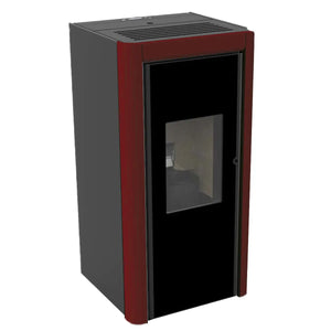 Stufa a pellet Cola Grace 10 kW ad aria WiFi bordeaux Cola