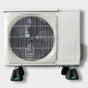 Kit 4 Supporti Antivibranti a Pavimento Gia per Condizionatori e Pompe di Calore - 100x100x100 mm