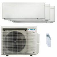 Condizionatore Daikin Stylish Bianco trial split 9000+9000+12000 BTU inverter A+++ wifi unità esterna 5 kW Daikin
