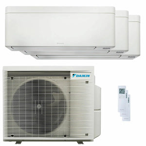 Condizionatore Daikin Stylish Bianco trial split 7000+7000+18000 BTU inverter A++ wifi unità esterna 6.8 kW Daikin