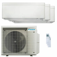 Condizionatore Daikin Stylish Bianco trial split 7000+7000+12000 BTU inverter A+++ wifi unità esterna 5 kW Daikin
