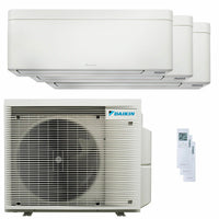 Condizionatore Daikin Stylish Bianco trial split 7000+7000+18000 BTU inverter A++ wifi unità esterna 6.8 kW