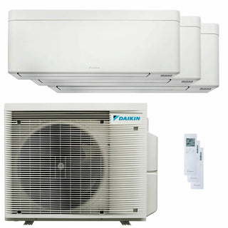 Condizionatore Daikin Stylish Bianco trial split 7000+7000+7000 BTU inverter A+++ wifi unità esterna 4 kW Daikin
