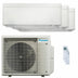 Condizionatore Daikin Stylish Bianco trial split 9000+9000+12000 BTU inverter A+++ wifi unità esterna 5 kW