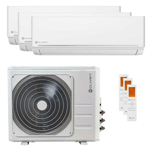 Condizionatore Clivet EZCool trial split 12000+12000+24000 BTU inverter A++  unità esterna 10.5 kW