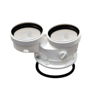 Kit sdoppiato scarico fumi tubi separati 80/80 per caldaie a condensazione Ferroli Ferroli