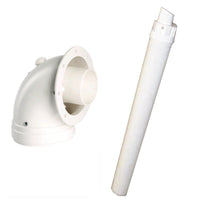Kit scarico fumi Ferroli completo aspirazione aria scarico fumi coassiale ø 60/100 mm più tubo orizzontale 1000mm