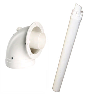 Kit scarico fumi Ferroli completo aspirazione aria scarico fumi coassiale ø 60/100 mm più tubo orizzontale 1000mm