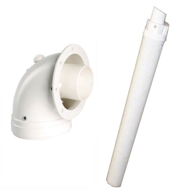 Kit scarico fumi Ferroli completo aspirazione aria scarico fumi coassiale ø 60/100 mm più tubo orizzontale 1000mm