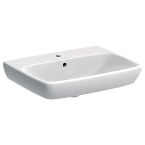 Lavabo 55 Geberit Selnova Square 55 cm sospeso bianco Geberit