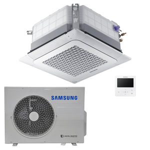 Condizionatore Samsung Cassetta 4 Vie Mini WindFree commerciale 18000 BTU inverter A++ unità esterna 5 kW