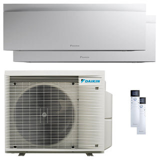 Condizionatore Daikin Emura 3 dual split 9000+12000 BTU inverter A++ wifi unità esterna 4 kW Bianco