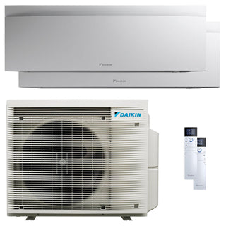 Condizionatore Daikin Emura 3 dual split 7000+15000 BTU inverter A++ wifi unità esterna 5 kW Bianco Daikin