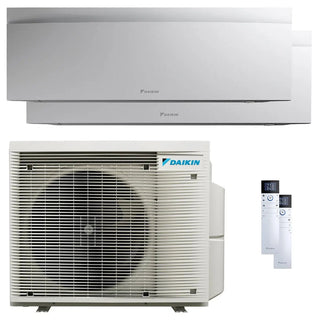 Condizionatore Daikin Emura 3 dual split 9000+9000 BTU inverter A++ wifi unità esterna 4 kW Bianco Daikin