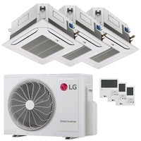 Condizionatore LG Cassetta 4 vie LG trial split 9000+9000+9000 BTU inverter A+++  unità esterna 5.3 kW