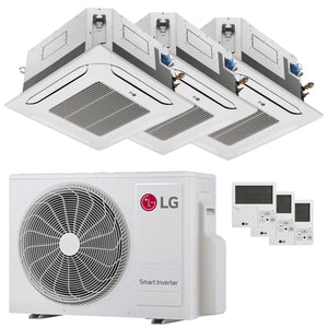 Condizionatore LG Cassetta 4 vie LG trial split 9000+9000+9000 BTU inverter A+++  unità esterna 5.3 kW LG