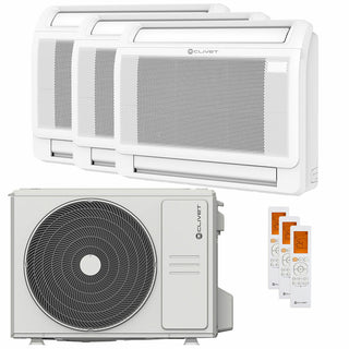 Condizionatore Clivet CONSOLE 3 trial split 9000+9000+12000 BTU inverter A++ unità esterna 7.9 kW