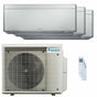 Condizionatore Daikin Stylish Silver trial split 7000+7000+18000 BTU inverter A++ wifi unità esterna 6.8 kW