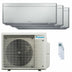 Condizionatore Daikin Stylish Silver trial split 12000+12000+18000 BTU inverter A++ wifi unità esterna 7.4 kW
