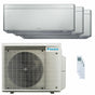 Condizionatore Daikin Stylish Silver trial split 9000+12000+18000 BTU inverter A++ wifi unità esterna 6.8 kW Daikin