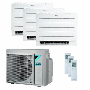 Condizionatore Daikin Perfera Floor trial split 7000+7000+18000 BTU inverter A++ wifi unità esterna 5,2 kW Daikin