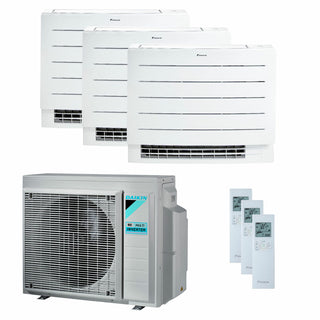Condizionatore Daikin Perfera Floor trial split 7000+7000+18000 BTU inverter A++ wifi unità esterna 5,2 kW
