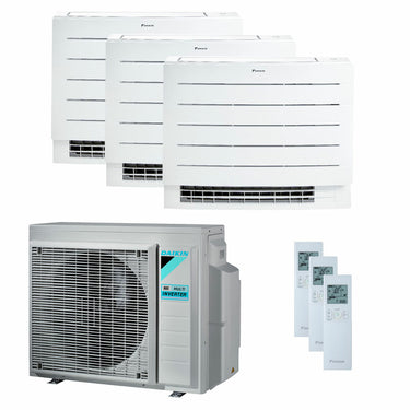 Condizionatore Daikin Perfera Floor trial split 7000+7000+12000 BTU inverter A+++ wifi unità esterna 5,2 kW