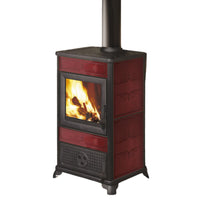 Stufa a legna FANCY EVO EK63 - Gruppo Edilkamin 11 kW ad aria Bordeaux